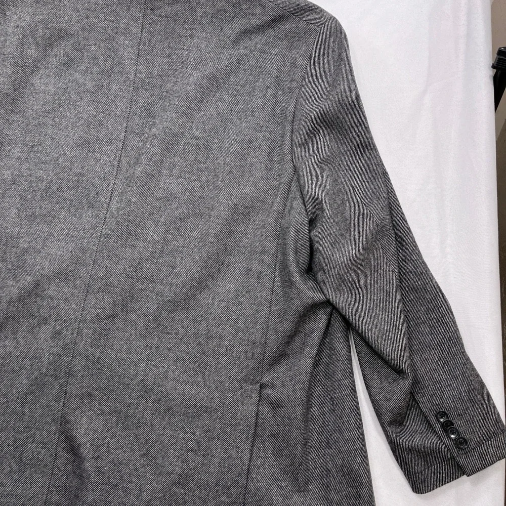Joseph Abboud Sport Coat Classic Fit Wool Blend Herringbone Grey Mens 3X